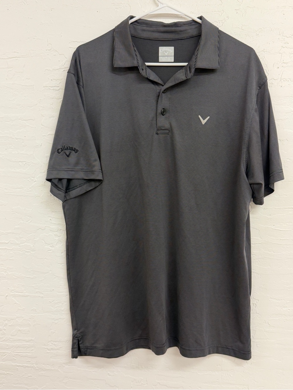 Callaway Men's Dark Charcoal Polo with Subtle Logo